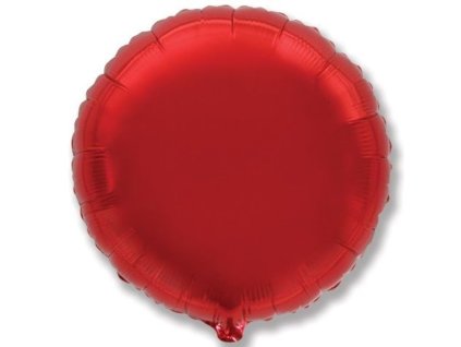 Balón foliový 45 cm Kulatý  červený