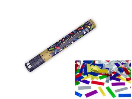 Konfety CANNON 40cm  metal mix