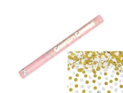 Konfety 60cm - ZLATÉ A STŘÍBRNÉ METALICKÉ KOLEČKA