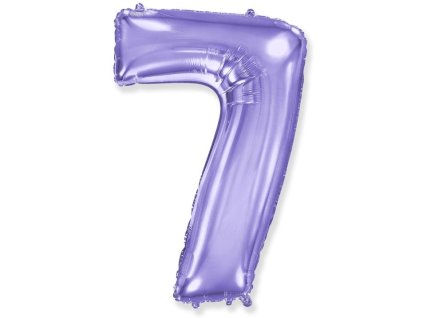 Balón foliový číslice FIALOVÁ - LILA 102 cm - 7