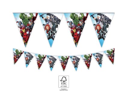 Girlanda vlajky Avengers - 230 cm