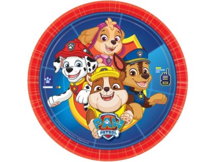Talíře Paw Patrol - Tlapková Patrola 23 cm, 8ks