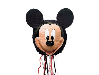 Piňata Myšák - Mickey Mouse - 43 x 5,5 x10,5 cm - tahací