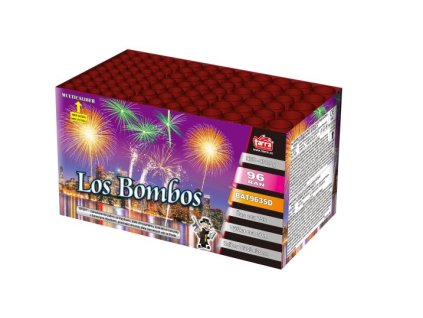 Ohňostroj - BATERIE VÝMETNIC LOS BOMBOS 96 RAN 2/1 - multikalibr
