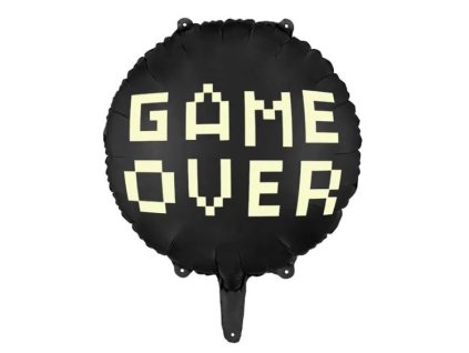 Balón foliový s nápisem GAME OVER - Game - Rozlučka se svobodou - 45 cm