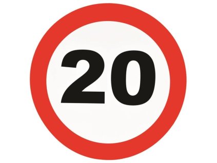 Dekorace dopravní značka 20 - 50 cm
