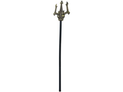 Trojzubec - vidle - ďábel - čert - zlatý - 110 cm
