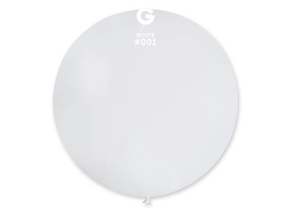 Balón latex 80 cm - bílý 1 ks