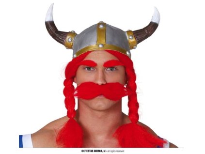 Helma - přilba Gál Obelix s copánky