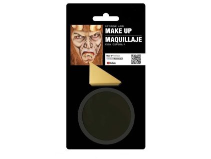 Černý Make-up s houbou 9g - Halloween