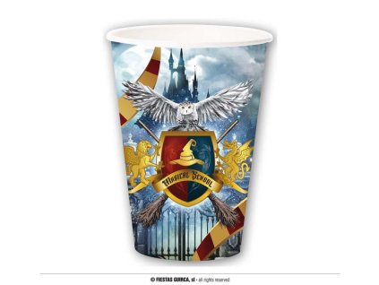 Papírové kelímky čaroděj - kouzelník HARRY - 6 ks - 355 ml