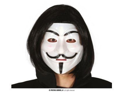 Plastová maska ANONYMOUS - VENDETA - Halloween