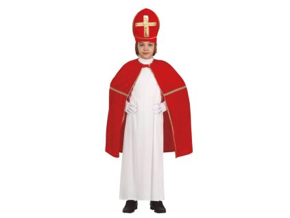 Dětský kostým - plášť Mikuláš - Vánoce - 75 cm - unisex