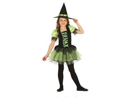 Dětský kostým čarodějnice - Halloween - vel. 10-12 let