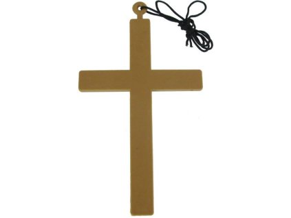 Kříž na krk - plastový 22 cm