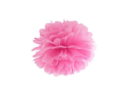 PAPÍROVÝ POMPOM 25cm - RŮŽOVÁ