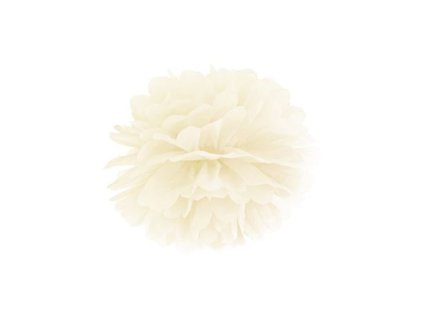 PAPÍROVÝ POMPOM 25cm - KRÉMOVÁ