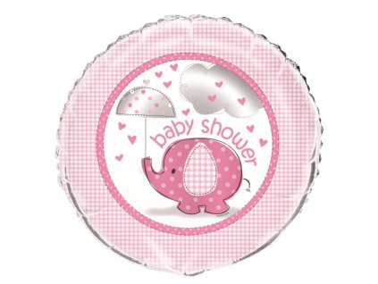 Balón foliový - Baby shower - Těhotenský večírek - Holka / Girl 45 cm