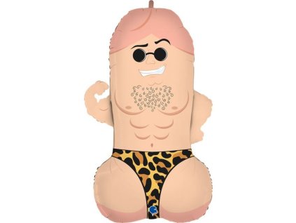 Foliový balónek Penis - rozlučka se svobodou - 79 cm