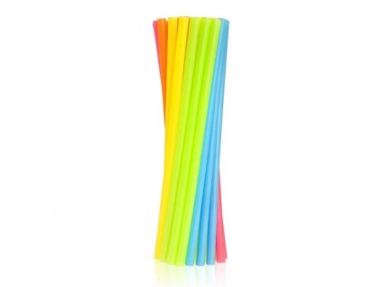 Plastová brčka - slámky 9 x 240 mm - mix barev - 250 ks