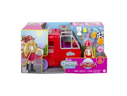 Mattel - Barbie Chelsea Hasičské auto na hraní