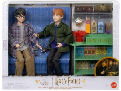 Mattel - Sada panenek Harry Potter a Ron v Bradavickém expresu - Wizarding World