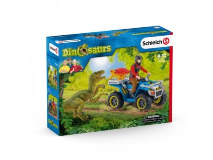 Schleich 41466 - Dinosauři Quad Útěk před velociraptorem