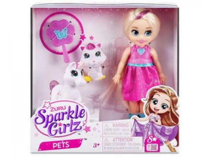 Zuru - Sparkle Girlz Pets Blonde Doll / od Assort