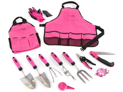 Súprava záhradného náradia GARDEN PINK 12 SIXTOL SX3029