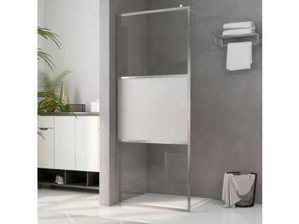 Multidom Sprchová zástena z polopriehľadného ESG skla 100x195 cm