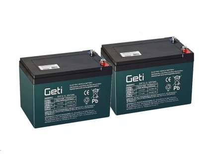 Baterie olověná 24V / 12Ah GETI bezúdržbový akumulátor Trakční