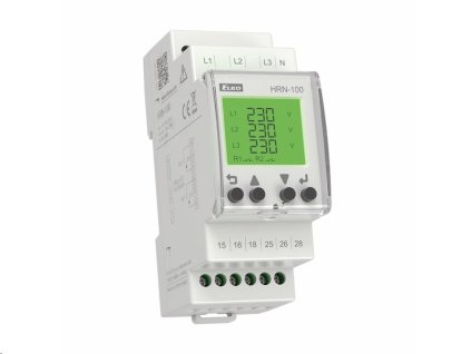 Multifunkční hlídací napěťové relé ELKO HRN-100 v 3F s LCD displejem