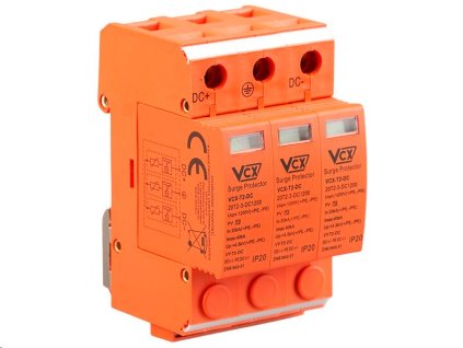 Prepäťová ochrana VCX DC triedy T2 (C) 3P 1200V Professional Plus