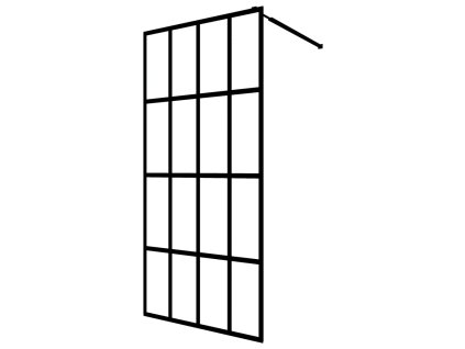 Sprchová zástena walk-in, matné tvrdené sklo 140x195 cm
