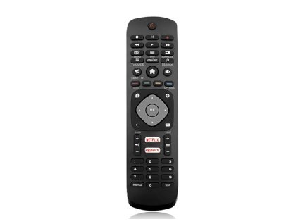 Diaľkový ovládač pre TV Philips LCD/LED RM-L1725/1285V s tlačidlami Netflix a Rakuten