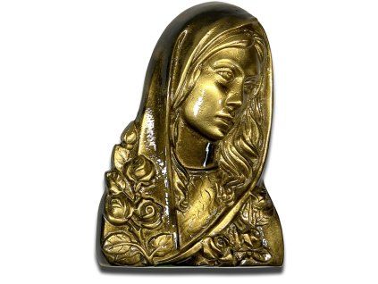 tvar panny marie bronz
