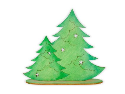 Weihnachtsbäume 175x159mm, unbemalt