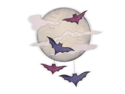f7466010669001 00 Halloween nocni obloha netopyr Vybarvena
