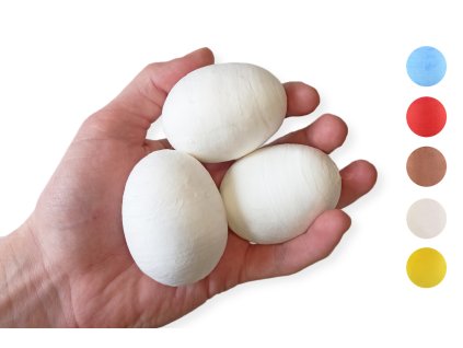 Spun cotton egg 58x44mm