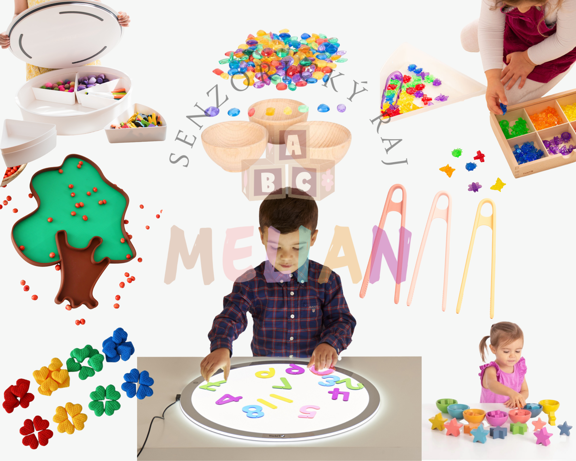 Senzorické třídicí hračky