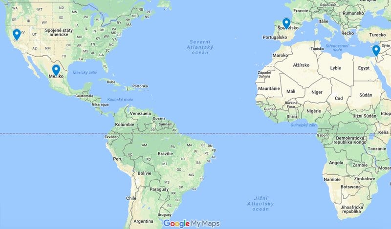 avokádo mapa