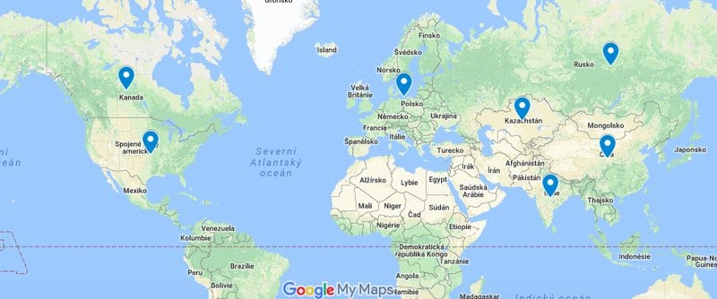 lněné semínko mapa