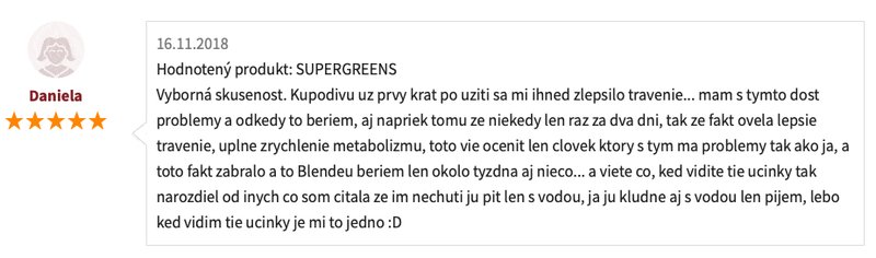 recenze Blendea zlepšení trávení
