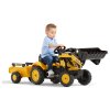FALK - Šlapací traktor Komatsu s vlečkou a nakladačem