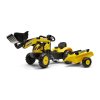 FALK - Šlapací traktor Komatsu s vlečkou a nakladačem