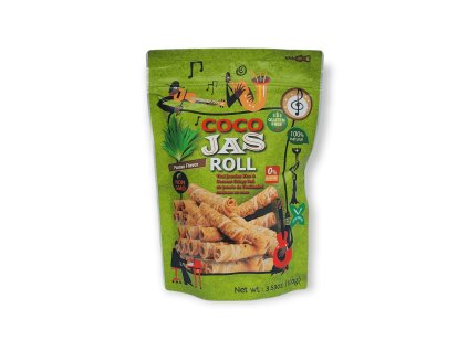 Kokosové trubičky s příchutí pandanu COCO JAS 100 g