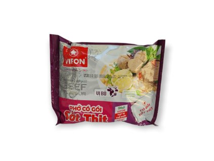 Instantní hovězí polévka s rýžovými nudlemi Pho bo VIFON 80 g