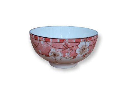 Mistička porcelánová růžové květy LUCKY TIME 11 cm