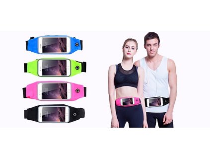 Pouzdro na mobil pro sportovce (do pasu) (Barva Růžová)