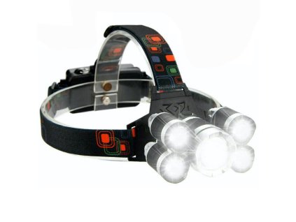 headlamp celovka 5x led 1 cerna